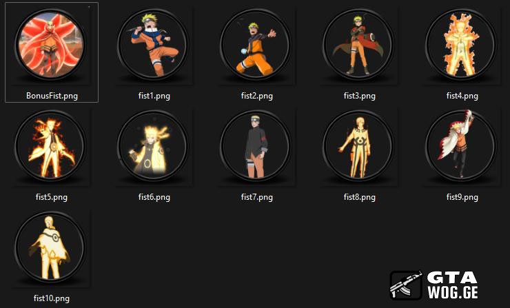 [SA FIST] Naruto Fist Pack