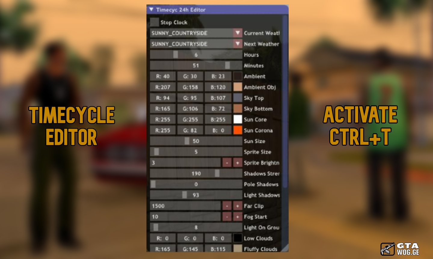 [LUA] Timecycle Editor