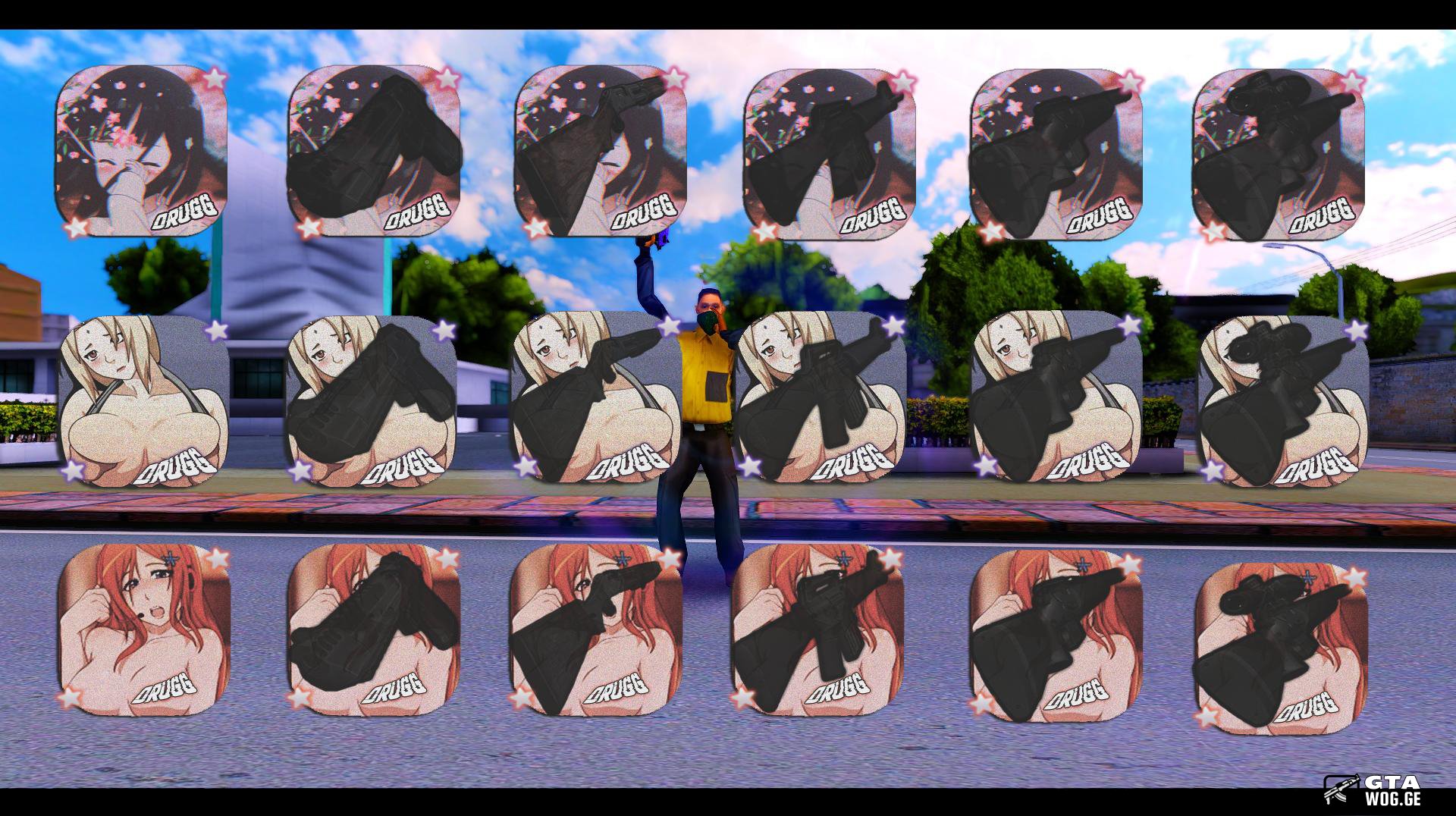 [Mods] +18 Anime Fists - Gun Icons | ფისტების და იარაღების ნაკრები
