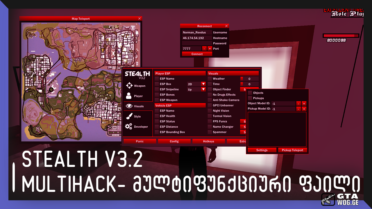 [SA VIDEO] STEALTH v3.2 - AIM / SILENT AIM / AUTO + C / RAPID FIRE / MULTI CHEAT