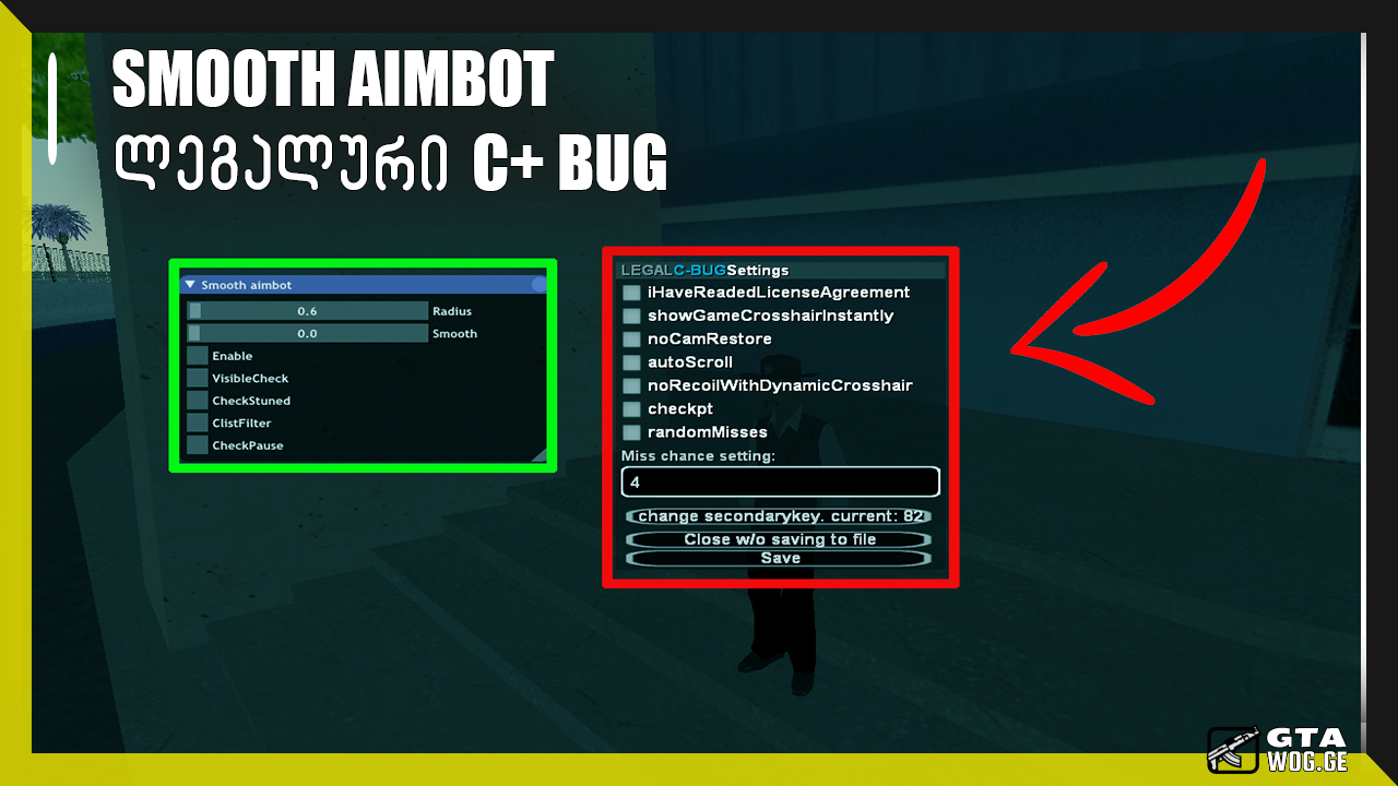 [SA VIDEO] Smooth Aim Bot  AUTO+C / EXTRA WS / AUTOSCROL /
