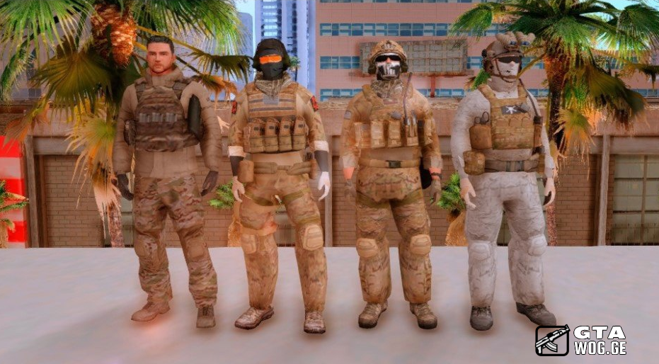 [Mods] Army Skin Pack | არმიის სკინების ნაკრები