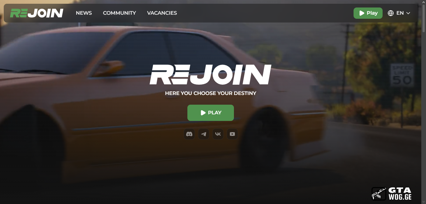 [HTML] - Rejoin Role Play Website - 2025 - 2026